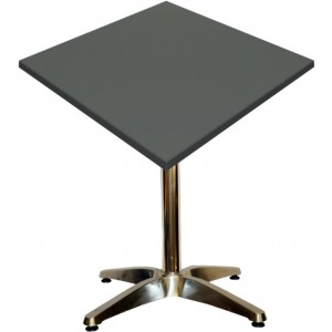 600mm Square Gentas Anthracite Heat Proof Table Top on Standard Aluminium Base
